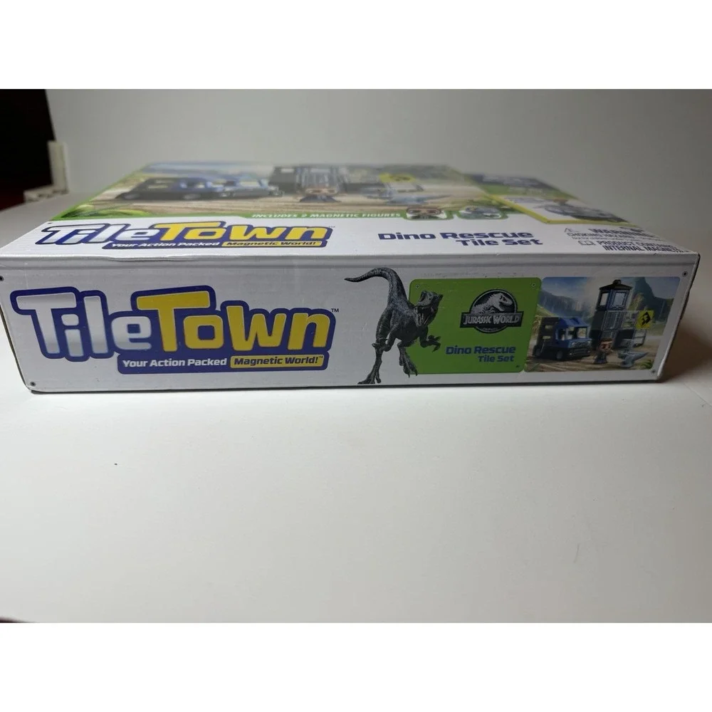 Tile Town Jurassic World Dino Rescue Magnetic Tiles Playset
